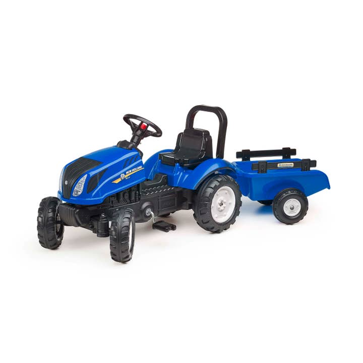 American Hobbies & Merchandising - Wholesale Toy Car/Truck - Kids - New Holland T6 Pedal Tractor W/Trailer & opening bonnet +2Y