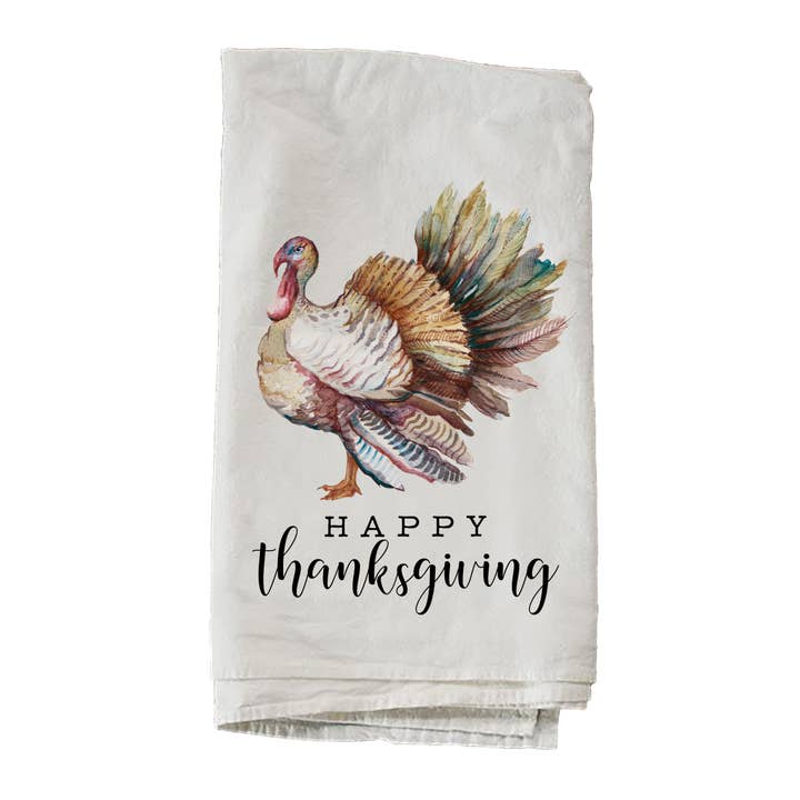 Happy Thanksgiving Towel for wholesale by Kendrick Home
