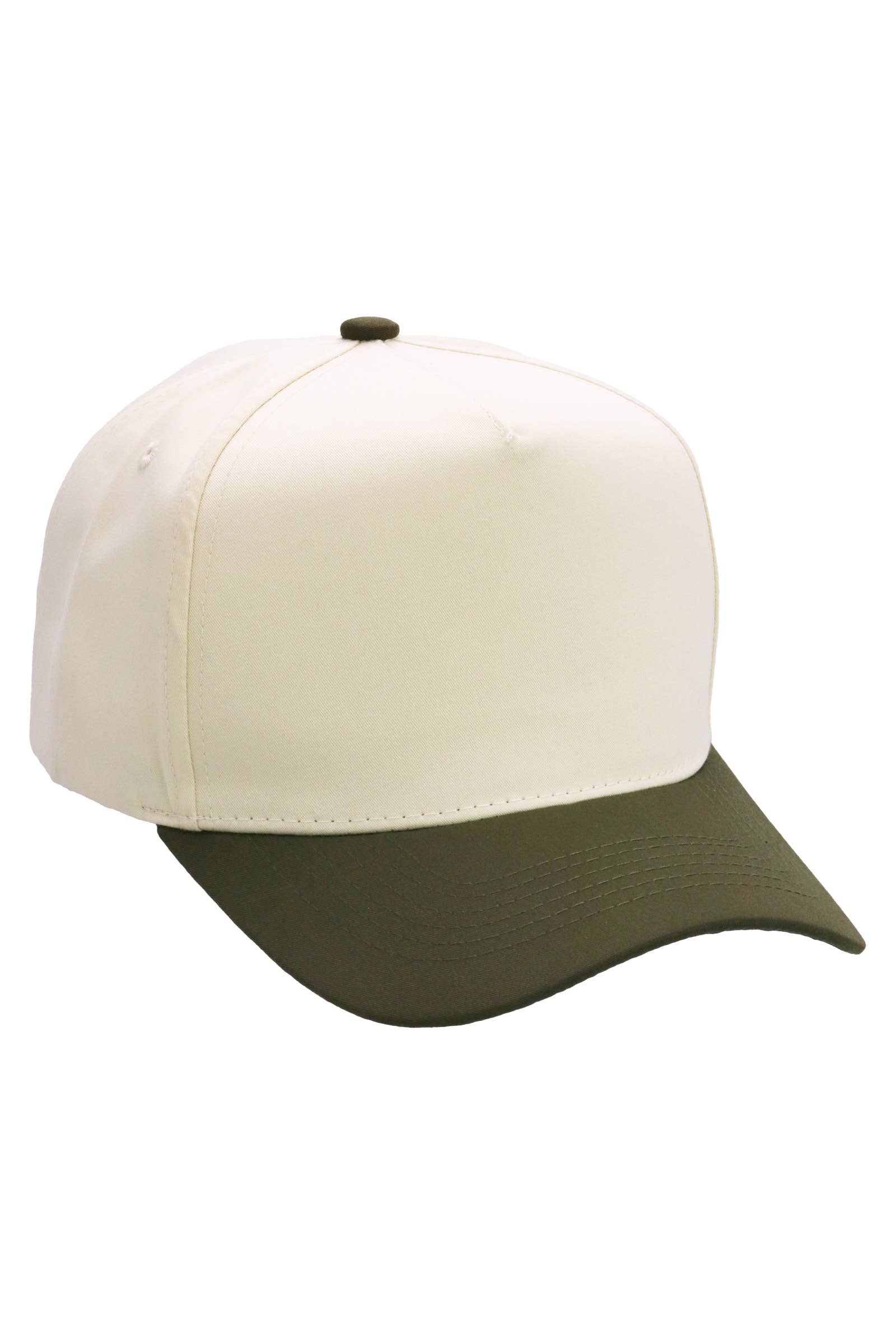 Cap Zone - Wholesale Baseball Cap - Unisex - Two Tone Beige Upper Five Panel Baseball Cap18
