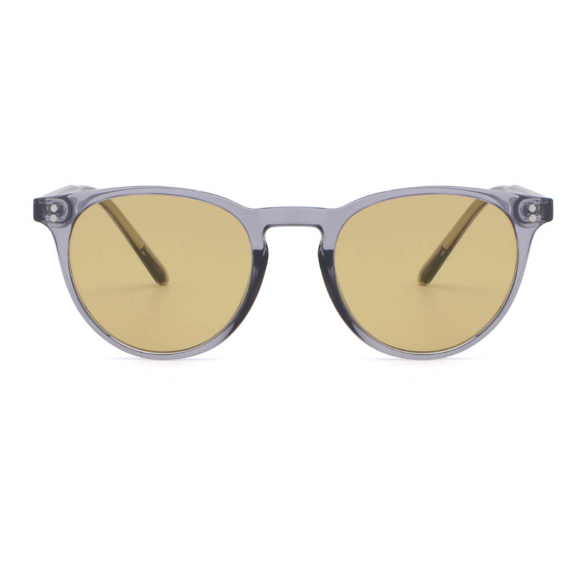 ACCITY - Wholesale Sunglasses - Unisex - FASHIONABLE FAUX ACETATE ROUND FRAME SUNGLASSES_CWASG05063