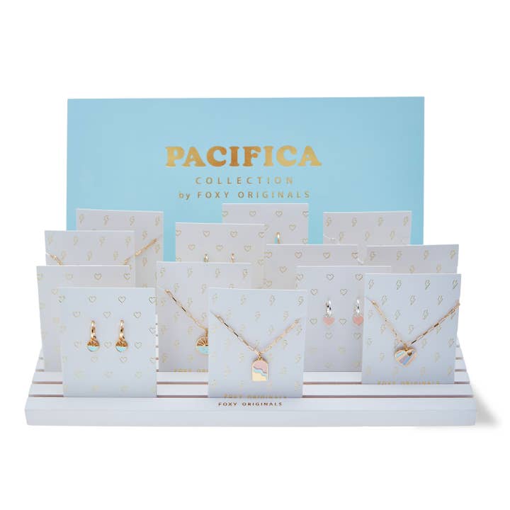 Colección de Collar Pacifica + Aros Huggie | Accesorios para venta al por mayor de Foxy Originals