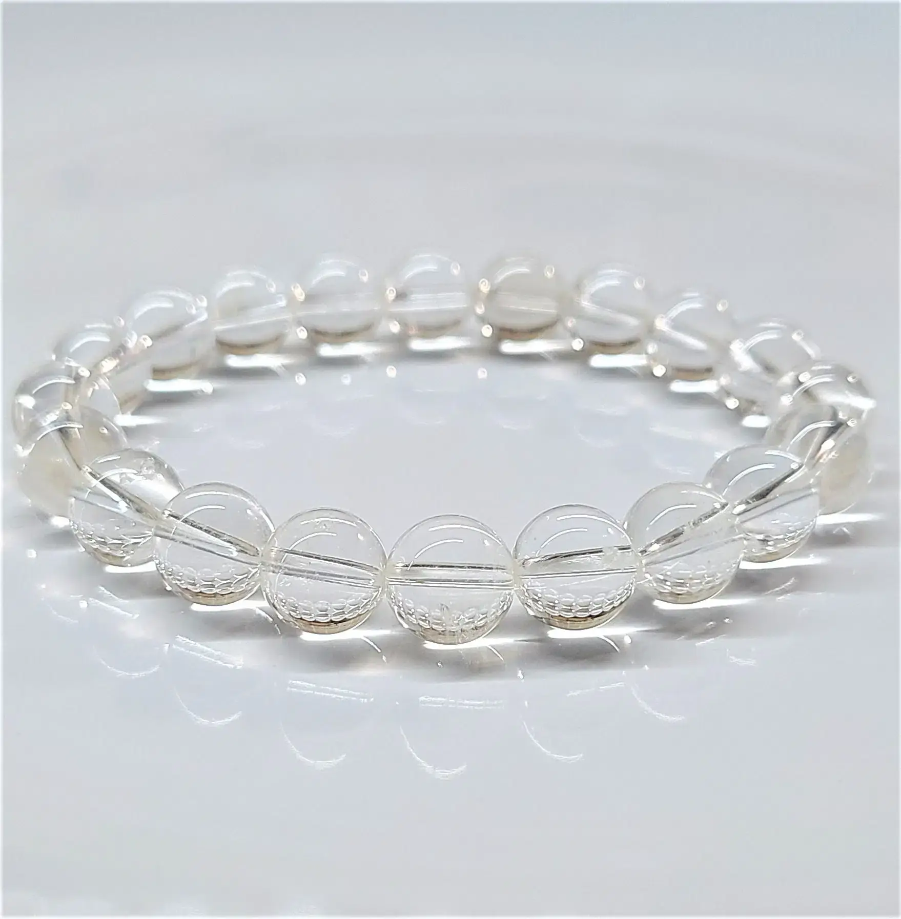 Best South Gems – wholesale Beaded bracelet – 10 mm Clear Quartz Bracelet1