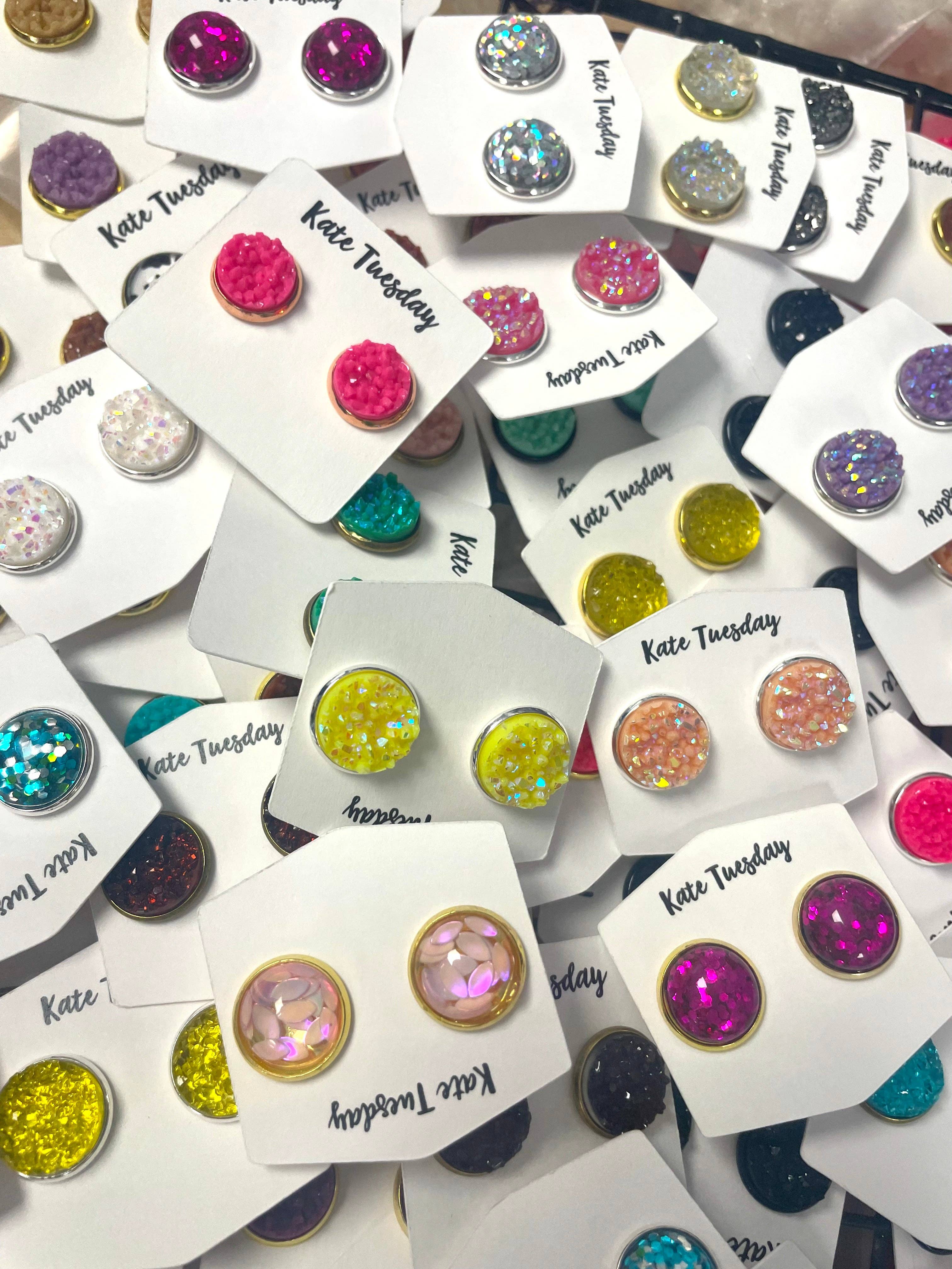 Kate Tuesday Jewelry - Wholesale Stud/Post Earrings - $1 Best Selling Druzy Earring Grab Bags5