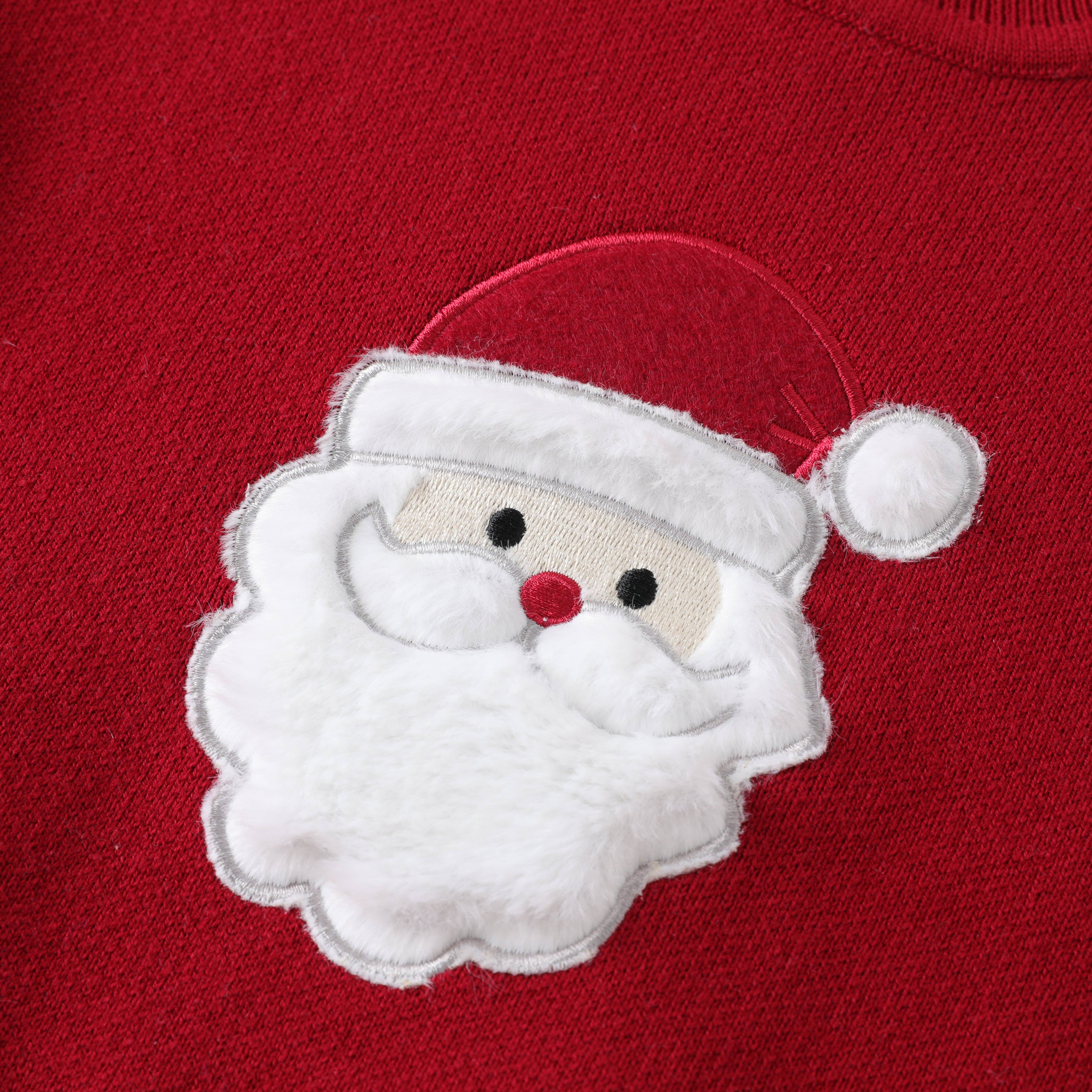 Lil Cactus - Wholesale Knit Sweater - Kids - Red Santa Christmas Sweater6