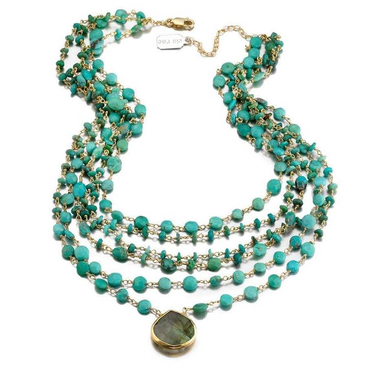 Ras de cou multi | 6 brins pour la vente par Ela Rae Jewelry Llc.