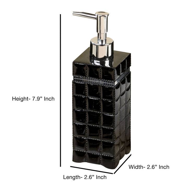 nu steel - Wholesale Soap Dispenser - Giraffe Black Resin Liquid Soap Pump1