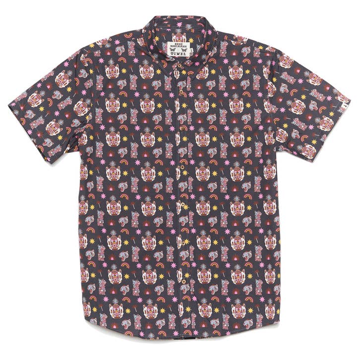 Bene-Zen skjorta av Bene Rohlmann i svart ekologisk bomull för wholesale av Tiwel