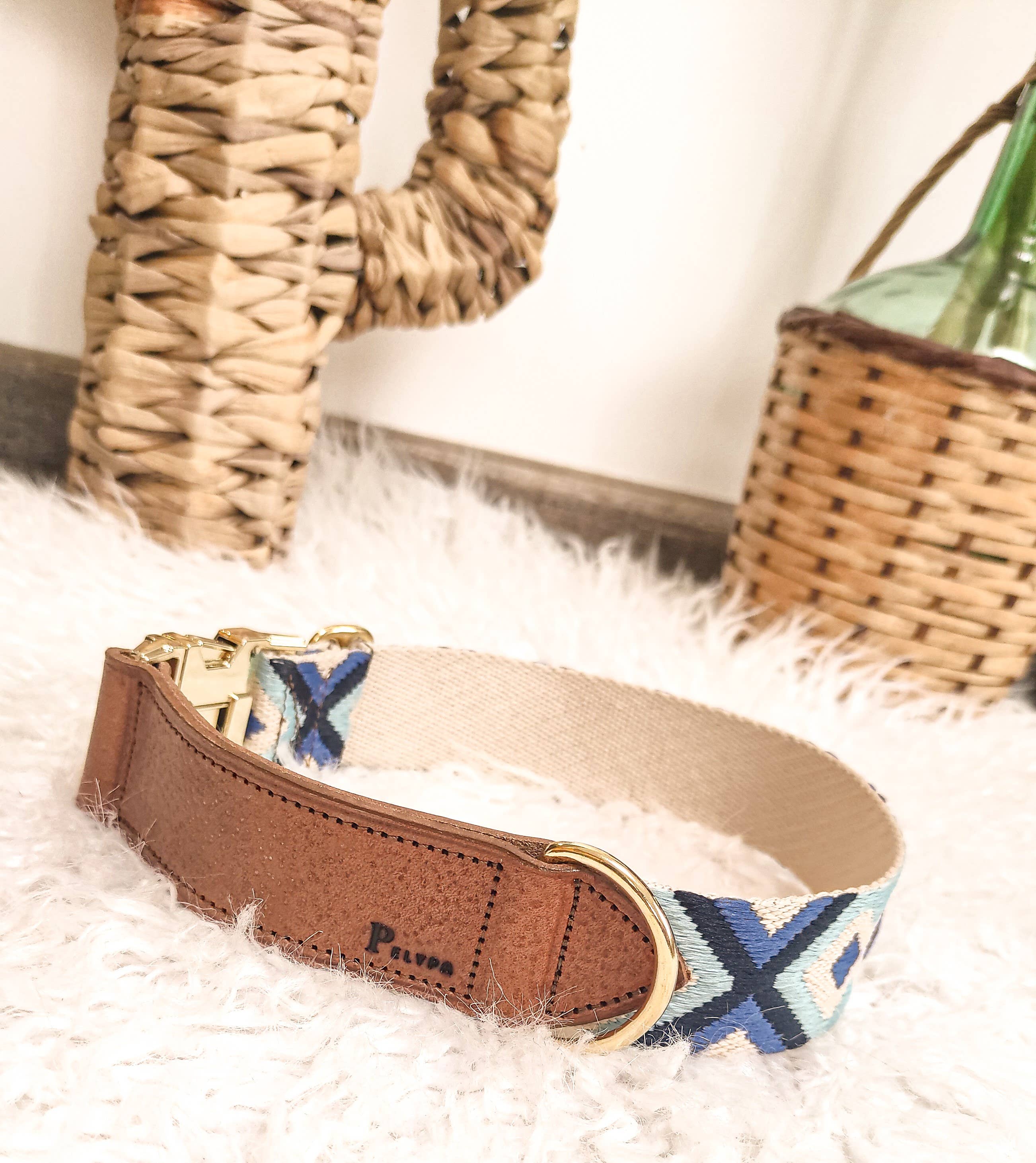 Royal blue and sky blue YAHTO necklace for wholesale on Faire1