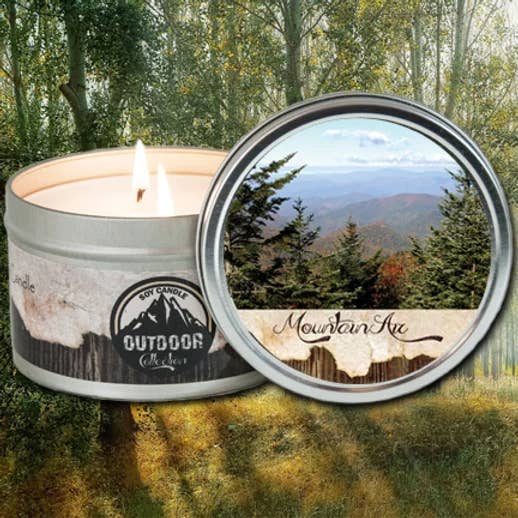 Outdoor Collection - Mountain Air Only $4.95 ea. for wholesale by The Candle Cottage & DUOS Dual Fragrance Candles