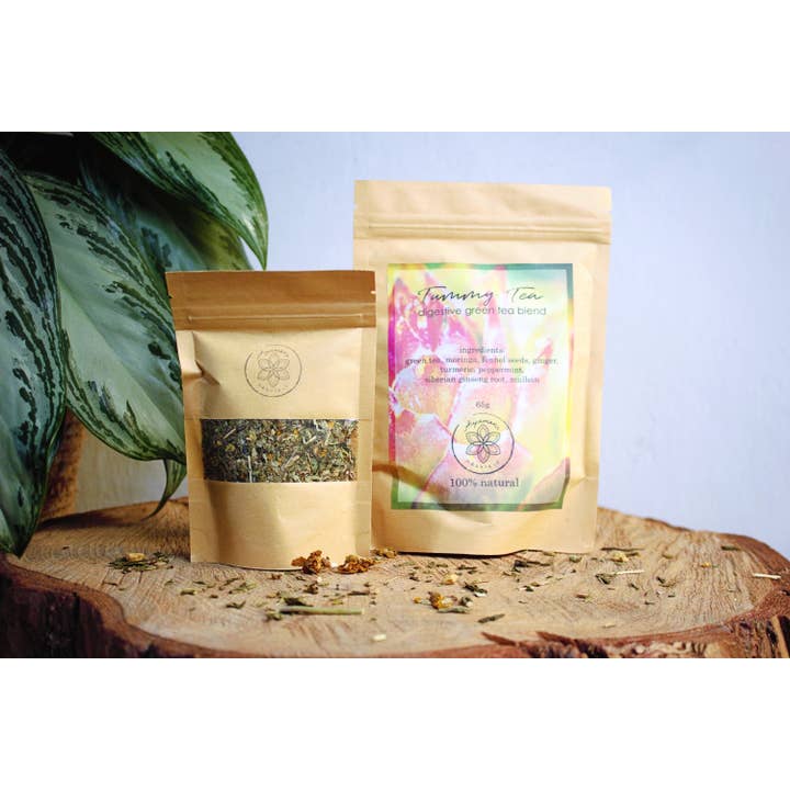 Ayamani Naturals – Chá solto por atacado – Mistura de Ervas Digestivas de Chá de Barriga com Moringa e Ginseng4