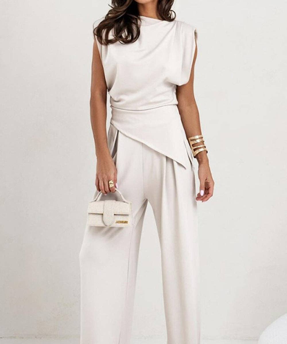 Aria Romance – wholesale Kostymset – Dam – Asymmetrisk krage blazer-set0