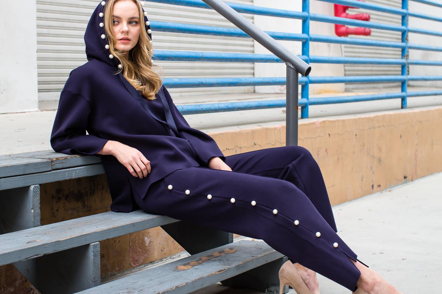 Joh Apparel – Großhandel Hose – Damen – Farrah French Scuba Pearl Lange Hose65