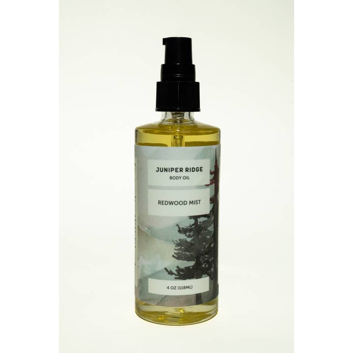 Juniper Ridge - Wholesale Bath/Body Oil - Body Oil- Redwood Mist (4oz)
