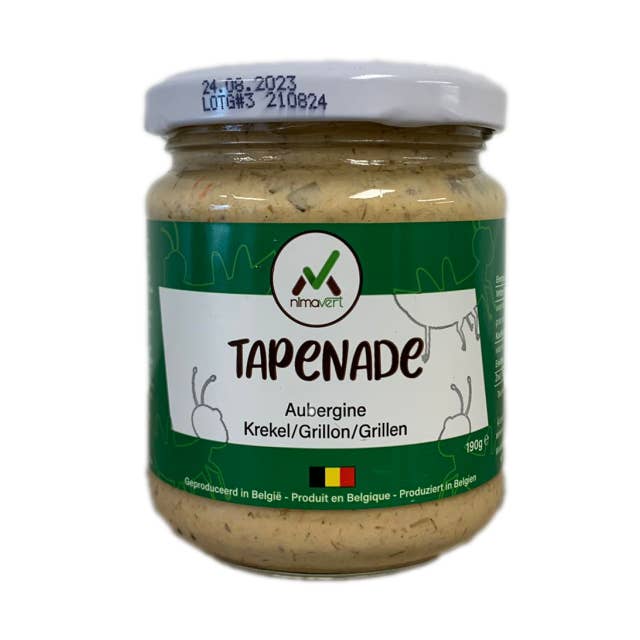 Tapenade a base di grilli e melanzane per la vendita all'ingrosso da parte di Nimavert