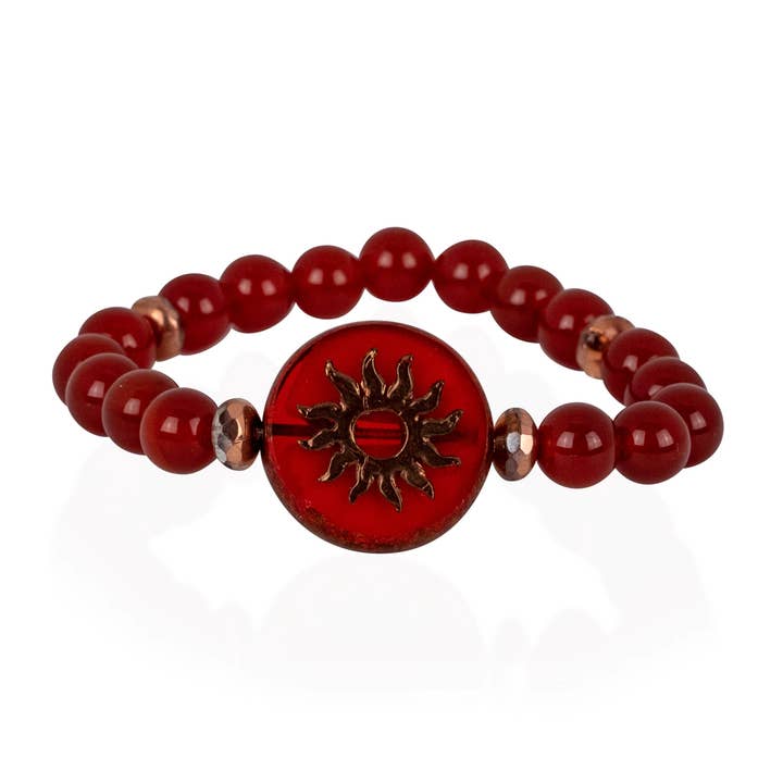 Carnelian Sun Bracelet for wholesale by Sacred Celebrations