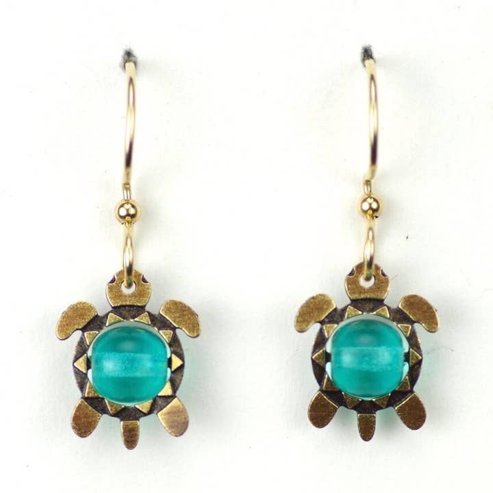 Turtle W/Bead for wholesale by Beautiful Medusa