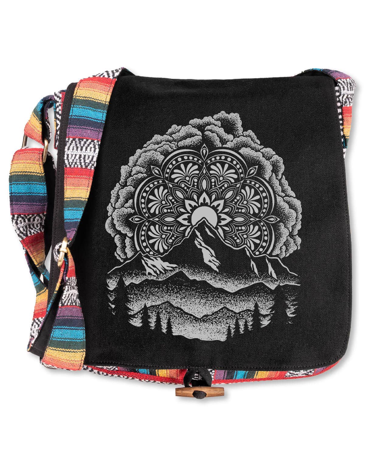 Soul Flower – wholesale Messenger bag – Unisex – Summit Solstice Messenger Bag - Black0