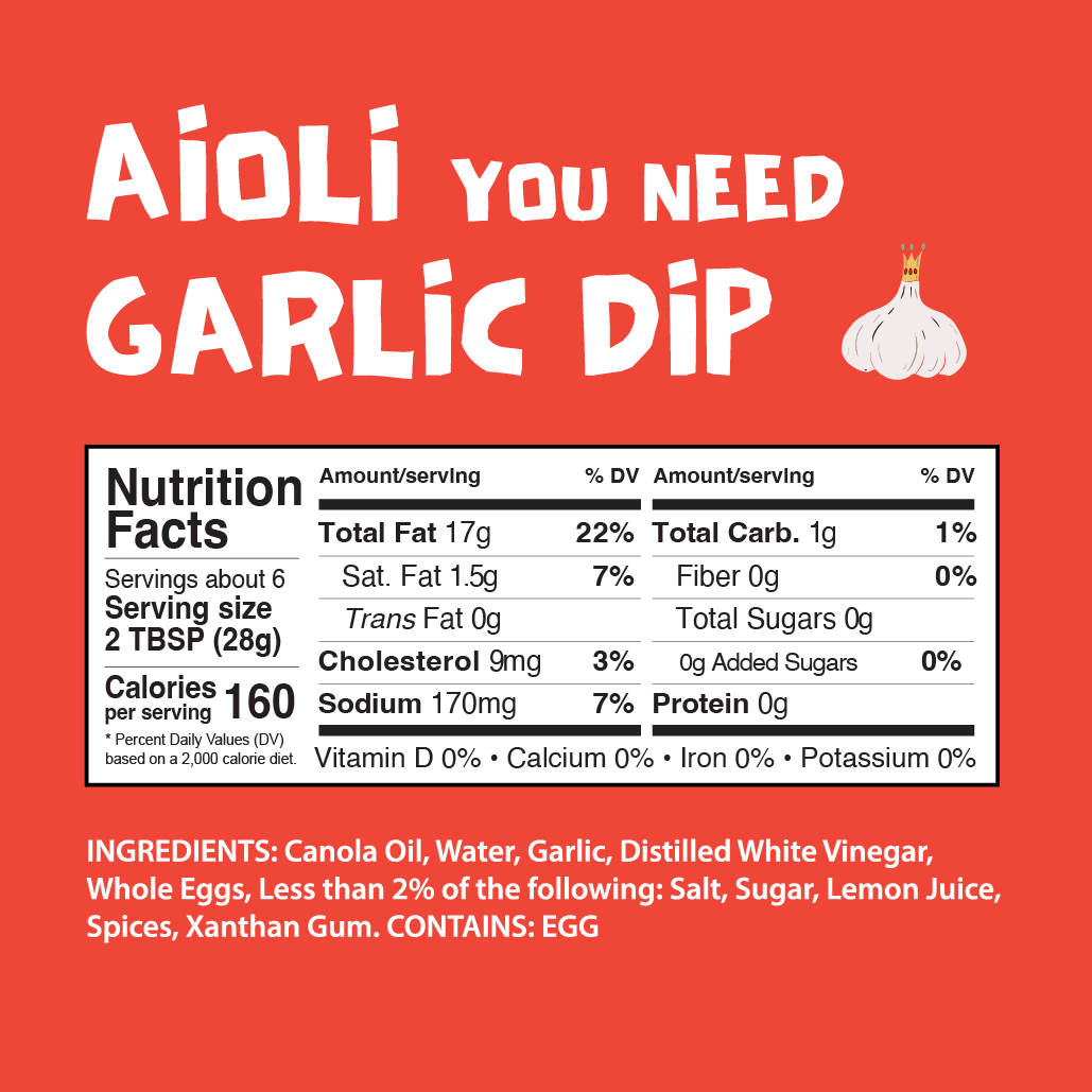 Stone Bank Foods - Wholesale Dip - Garlic Aioli 5.75 oz - Small Batch Flavor Enhancer 1