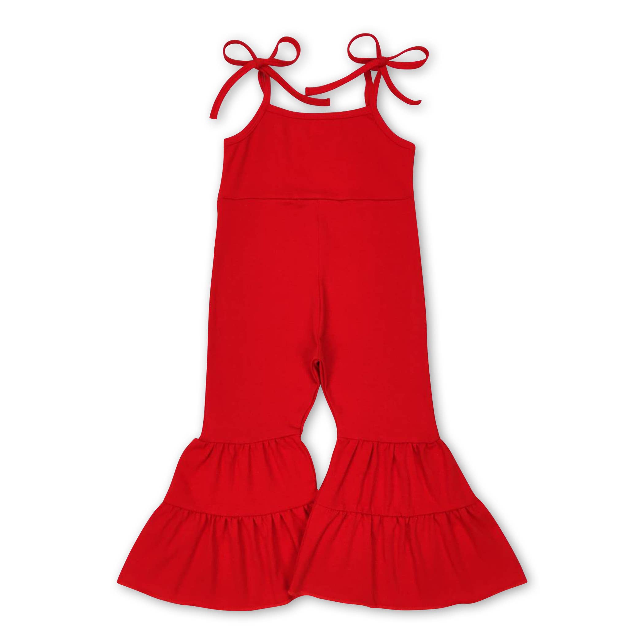 Yawoo Garments - Wholesale Jumpsuit - Baby - Solid cotton straps baby girls jumpsuit1