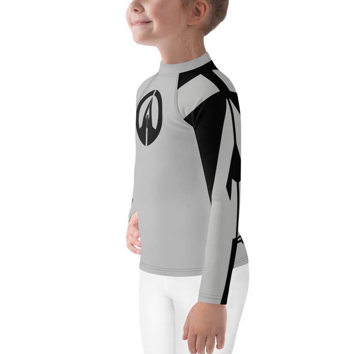Kids Rash Guard - Silver G5 for wholesale by GRAFITUD
