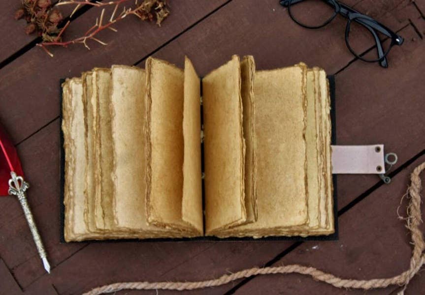 Leatherooze - Wholesale Journal/Diary - Embossed stone Leather Journal – Handmade Deckle Edge Paper 4
