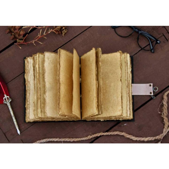 Leatherooze - Wholesale Journal/Diary - Embossed stone Leather Journal – Handmade Deckle Edge Paper 4