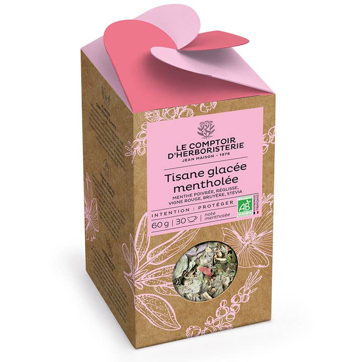 LE COMPTOIR D'HERBORISTERIE - Wholesale Health/Detox Tea - ORGANIC MINT ICE TEA 60G