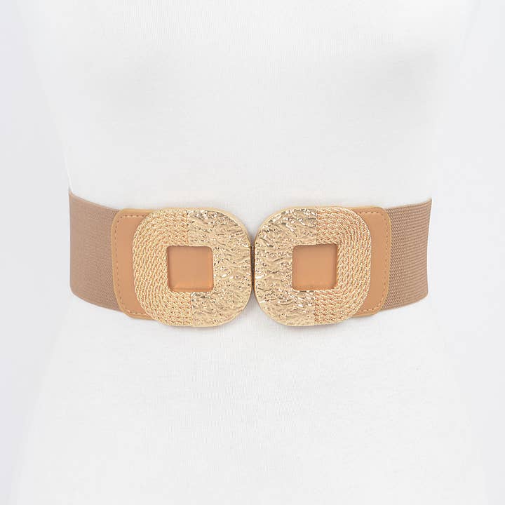 3AM BY H&D ACCESSORIES - Wholesale Riem - Dames - Elastische riem met dubbele gesp8