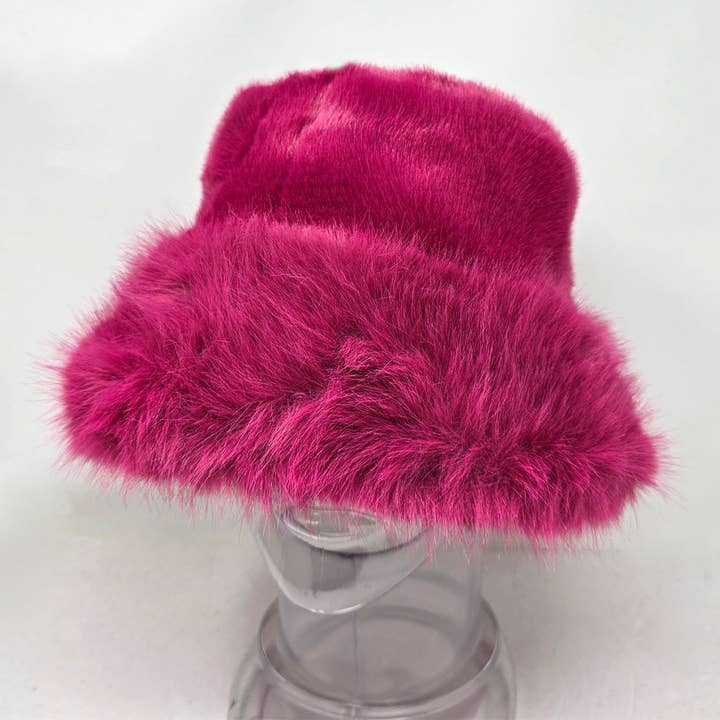 Sensibling Corp. - Wholesale Bucket Hat - Women's - Faux Fur Soft Plush Winter Bucket Hat13