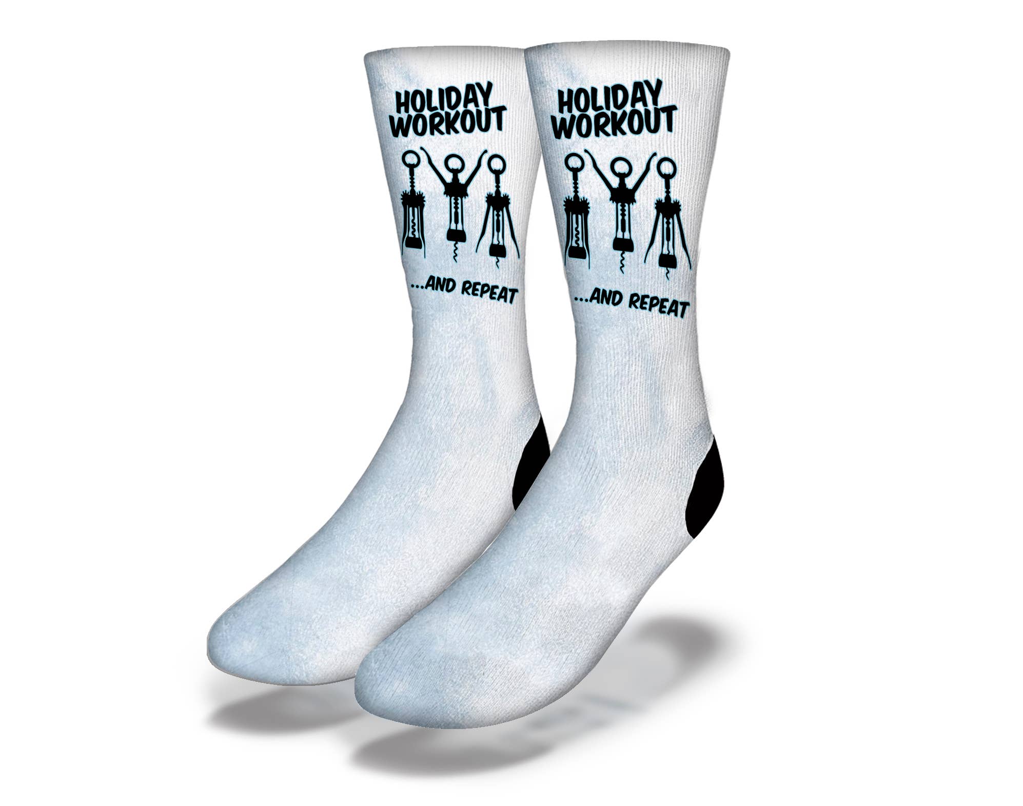 Savvy Sox - Wholesale Socks - Unisex - HOLIDAY WORKOUT Funny Wine Socks0