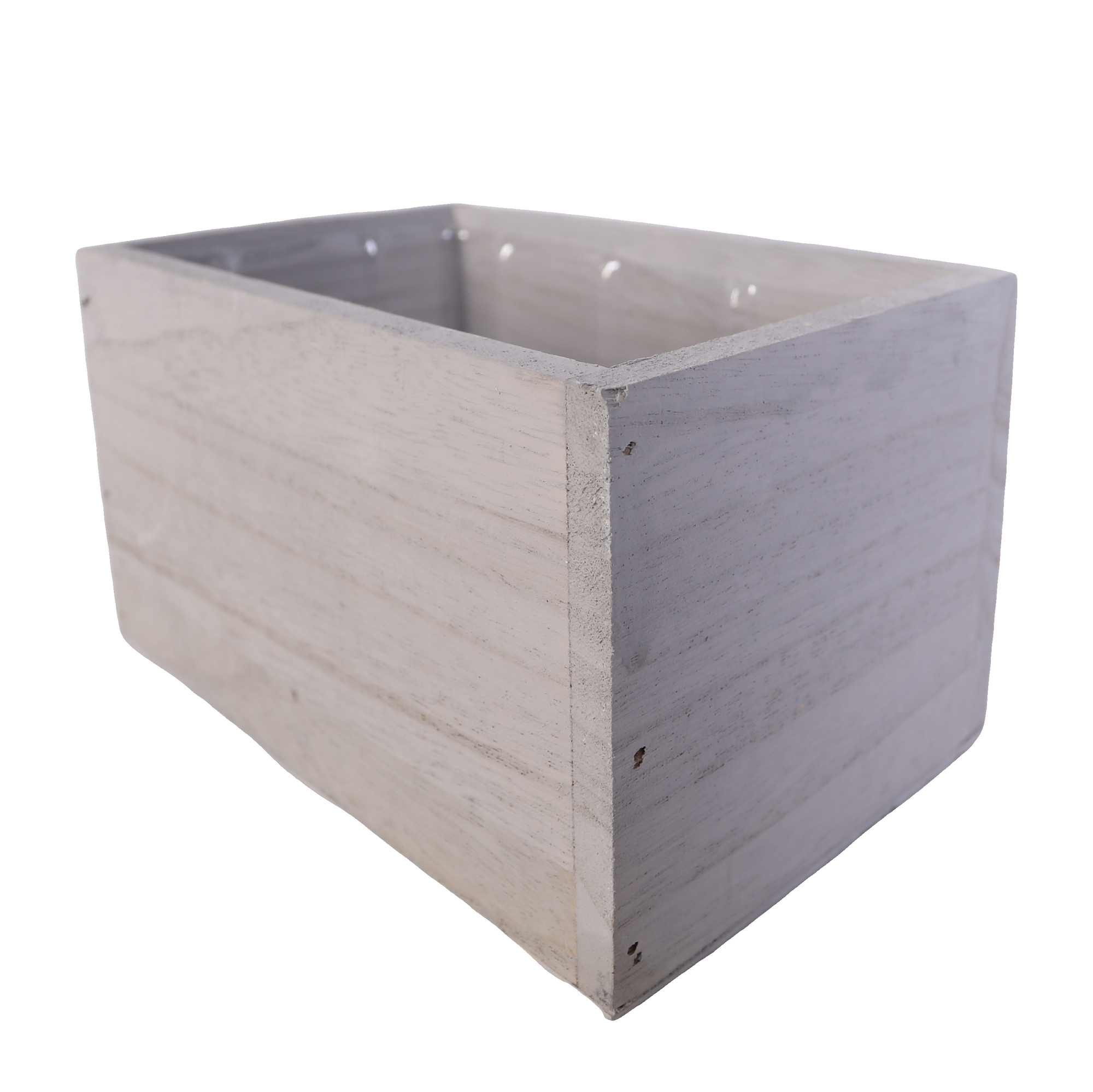 SWS BASKETS AND HOME DECOR – suporte para vasos de plantas por atacado – Caixas de Plantador de Madeira com Forro Acessórios Florais 7,0x4,5"2