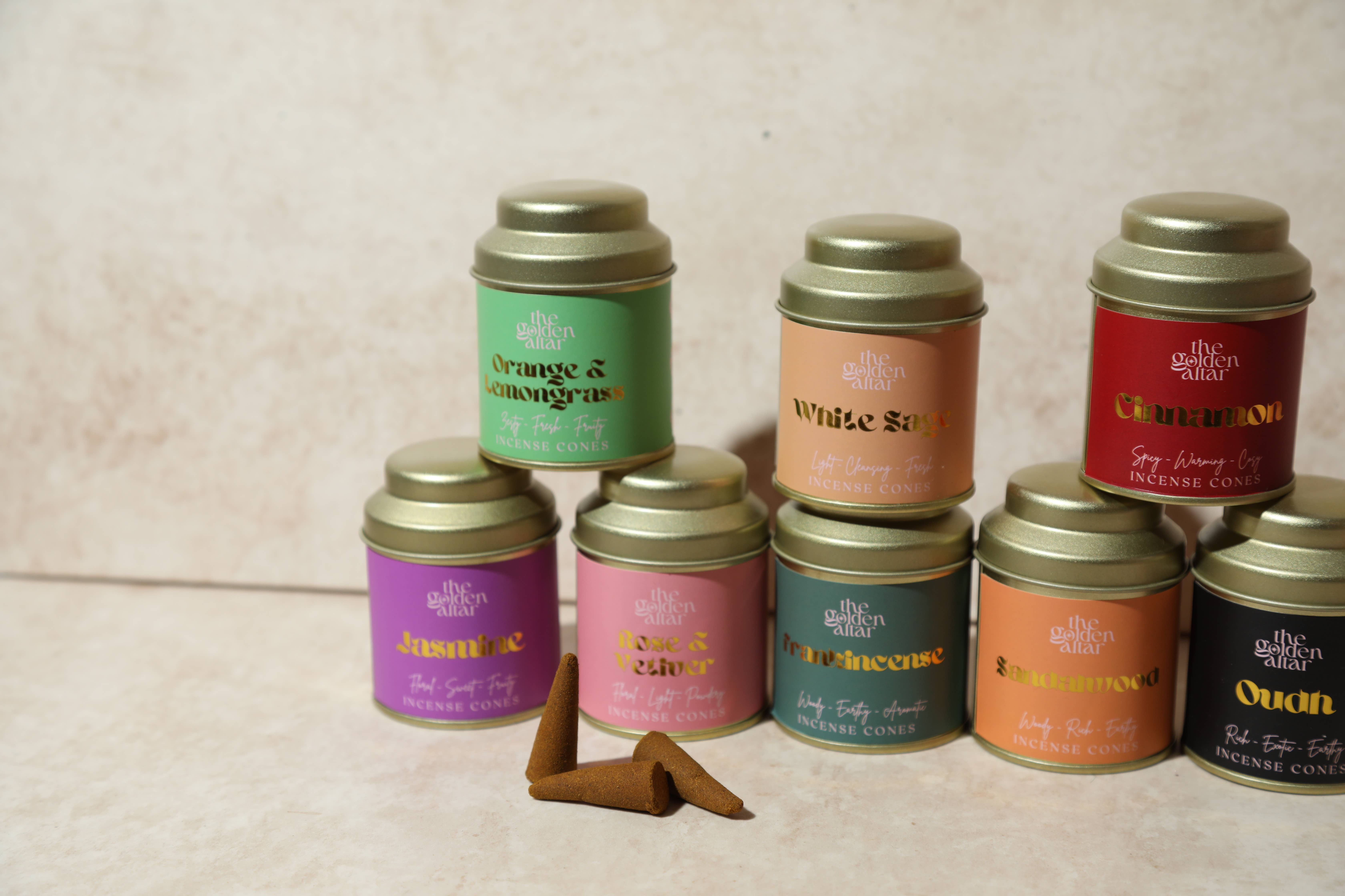 The Golden Altar - Wholesale Incense - Aromatherapy Incense Cones Tin 2