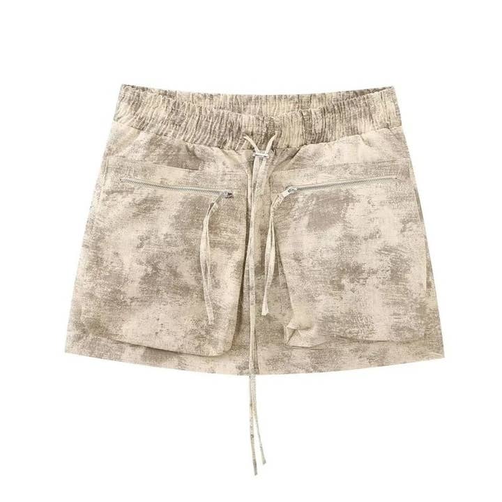 Drawstring Waist Textured Mini Skirt and other Purchase Wholesale mini zip. Free Returns & Net 60 Terms on Faire trending on Faire.