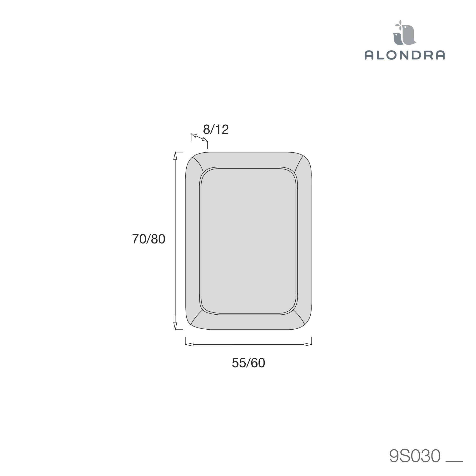 Alondra Baby - Wholesale Cot/Crib Sheets - White fitted sheet for mini crib 55x70 / 60x80 cm · 9S030-B1