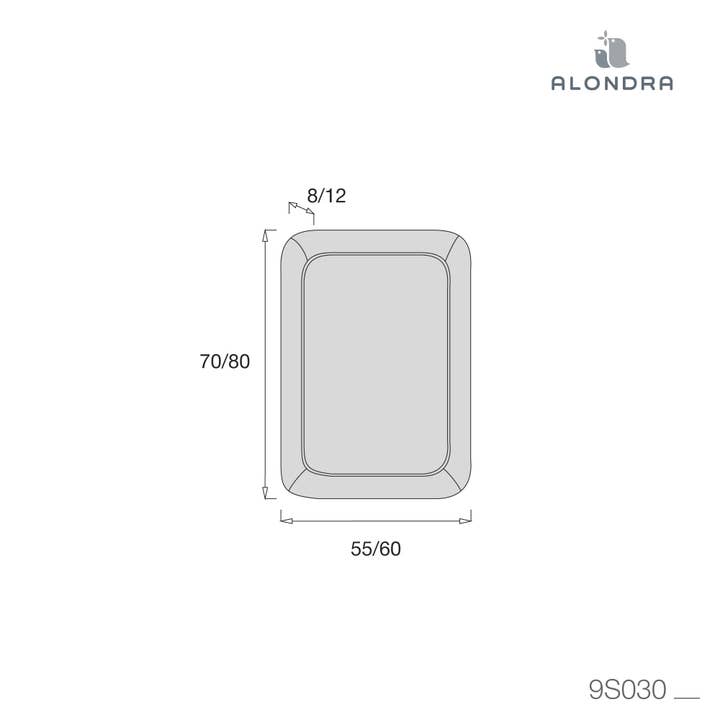 Alondra Baby - Wholesale Cot/Crib Sheets - White fitted sheet for mini crib 55x70 / 60x80 cm · 9S030-B1