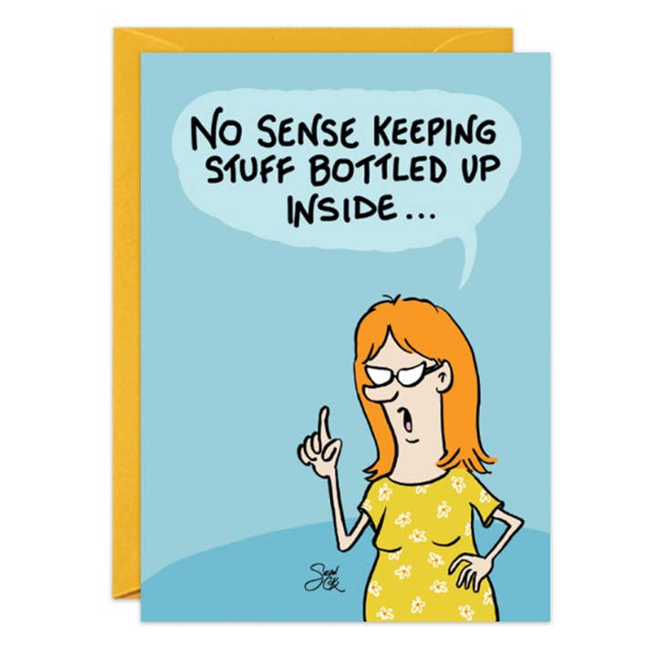 Geburtstagskarte „Bottled Up“ — 9199 für den Großhandel von Oatmeal Studios