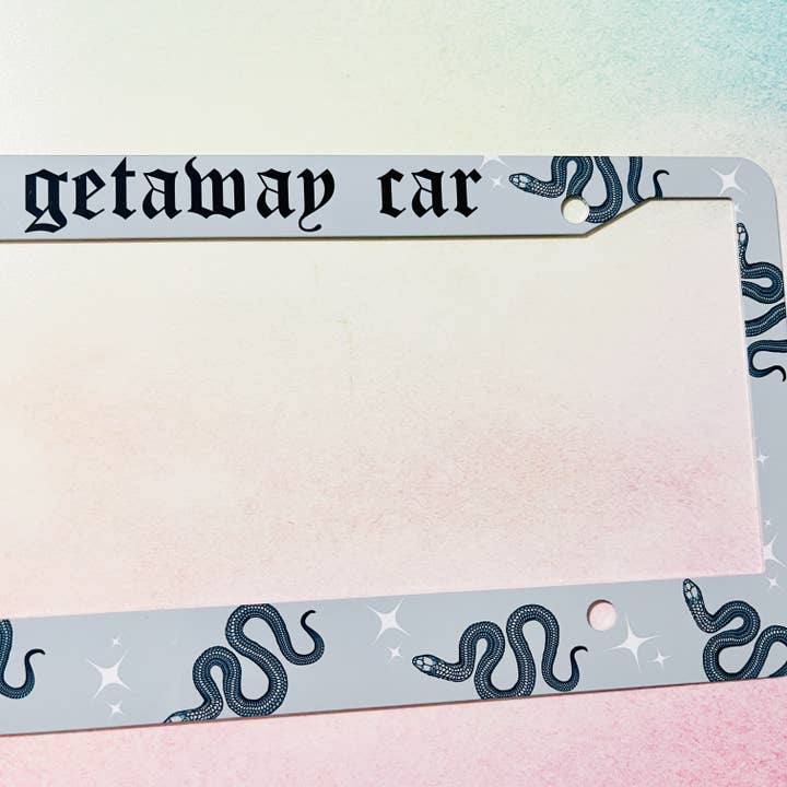 Sonny Rising - Wholesale Car Decorative Charm - Unisex - License Plate Frame, Getaway Car Reputation Snakes1