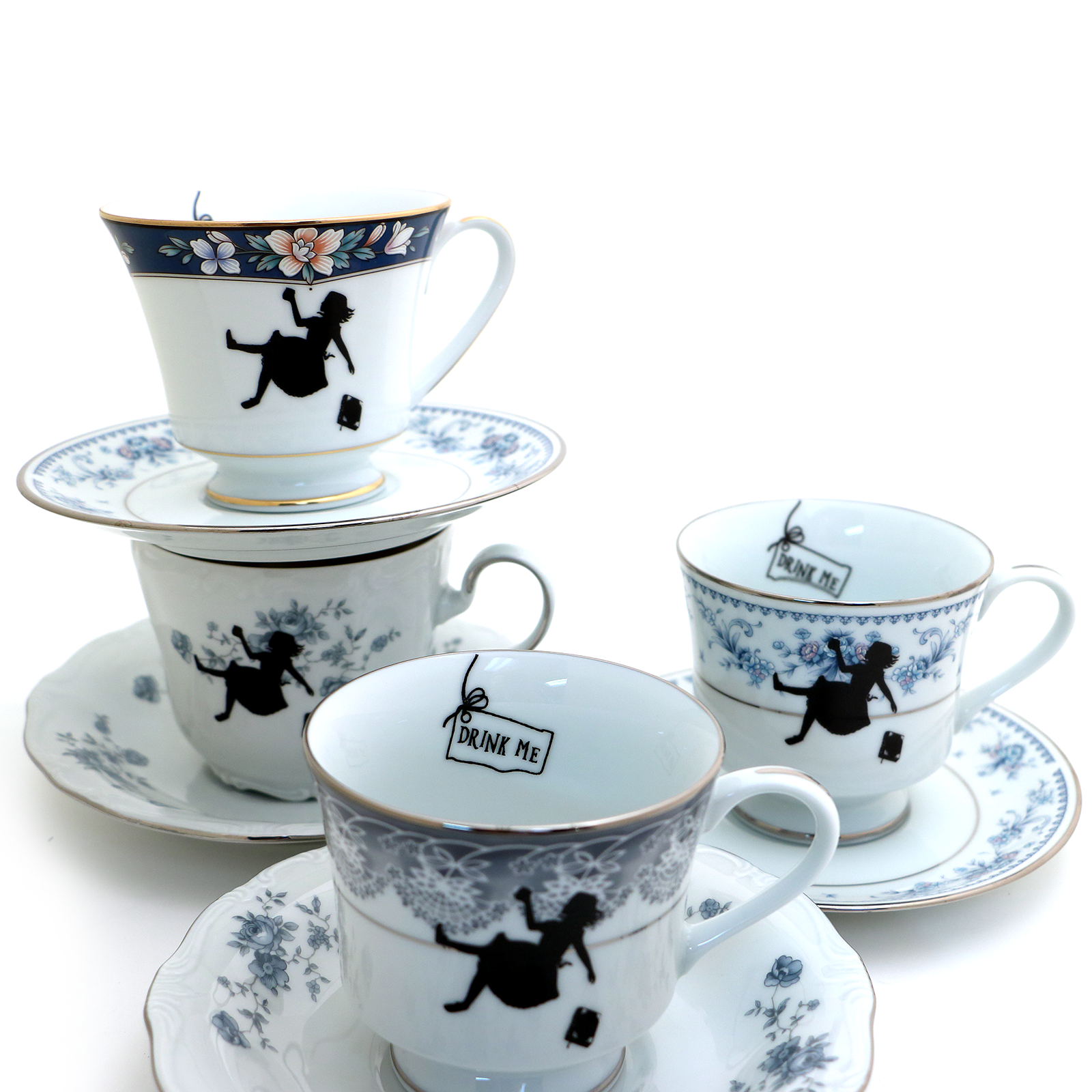 Lenny Mud - Wholesale Coffee/Tea Cup - "Alice in Wonderland" Vintage Upcycled Teacup Program3