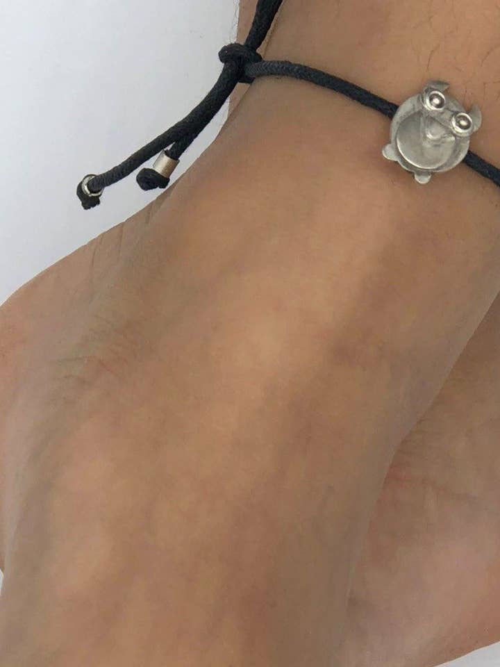 Owl String Anklet for wholesale by Mirasalondon