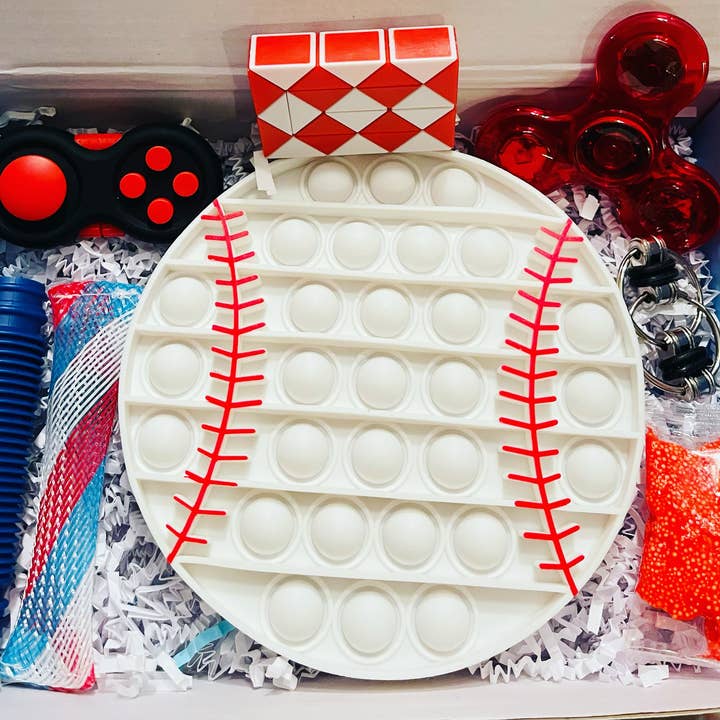 Sweetest Fidgets - Wholesale Fidget Toy - Kids - Baseball pop it Fidget box