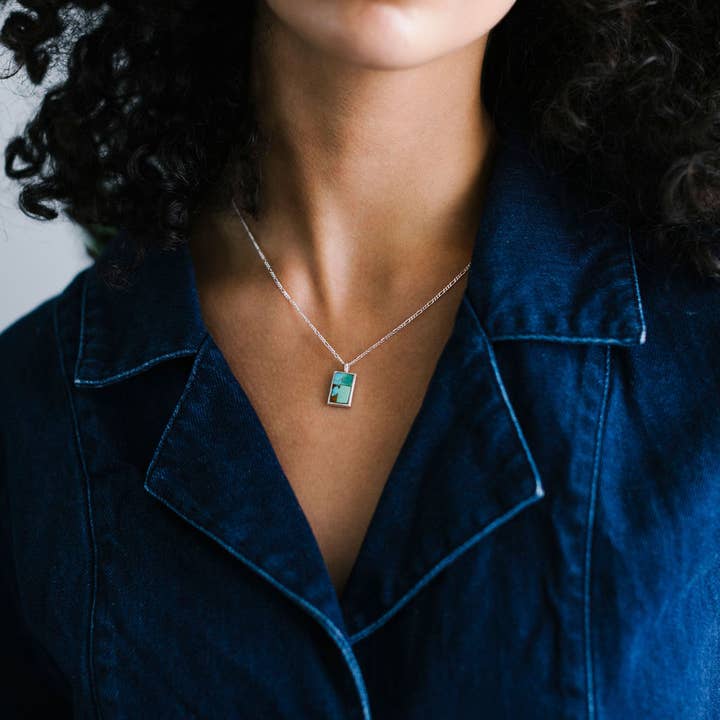 Sarah Safavi Jewelry – wholesale Pendant/charm necklace – Mosaic Token Necklace2