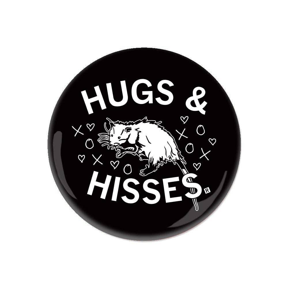 RAYGUN - Wholesale Lapel Pin/Button - Hugs & Hisses Button