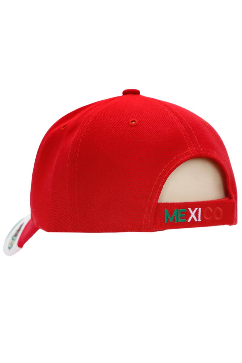 Cap Zone - Wholesale Baseball Cap - Unisex - Mexico Logo Flag Embroidered Acrylic Baseball Cap5