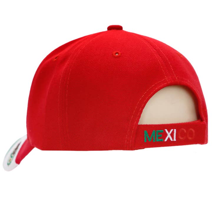 Cap Zone - Wholesale Baseball Cap - Unisex - Mexico Logo Flag Embroidered Acrylic Baseball Cap5