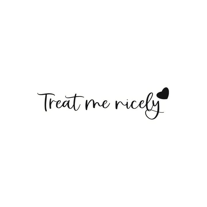 25 Treat me nicely Packaging Stickers for wholesale by Juli's Art Cafe