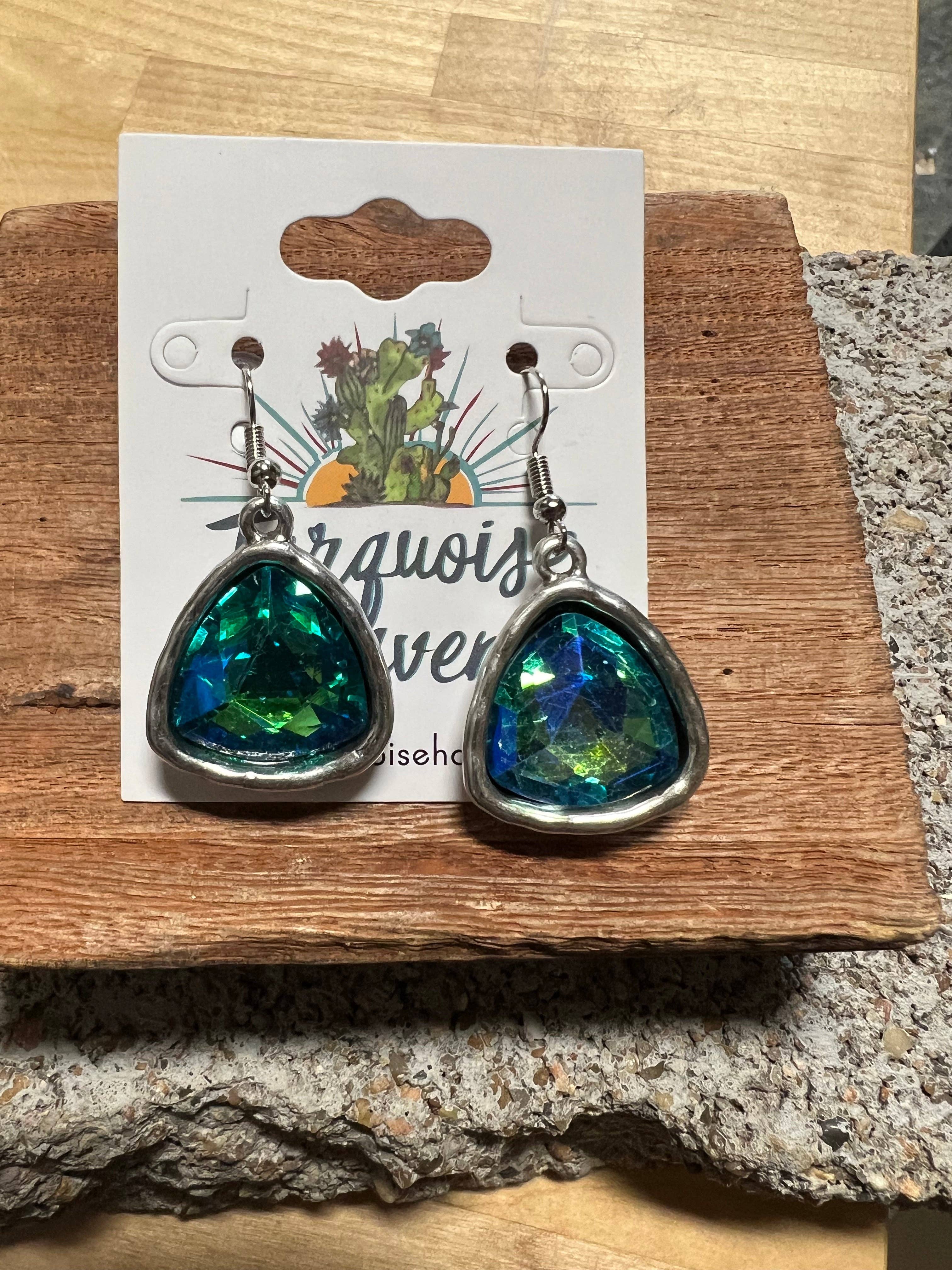 Turquoise Haven - Wholesale Dangle Earrings - 12542 R2-30