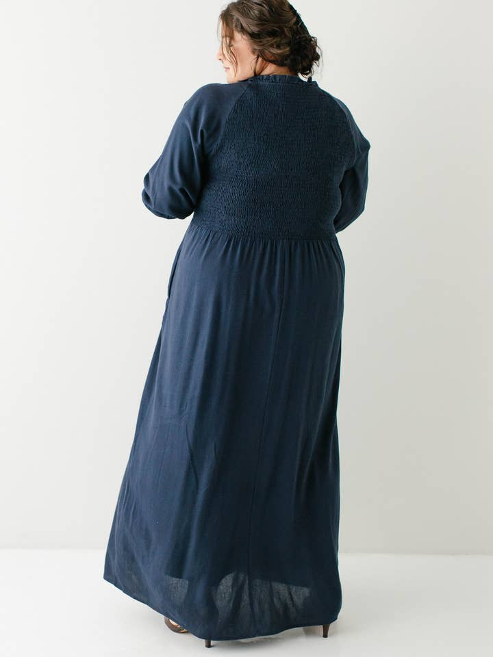 The Main Street Exchange - Wholesale Dress - Women's - 'Kenzi' Ruffle Detail Maxi Dress8