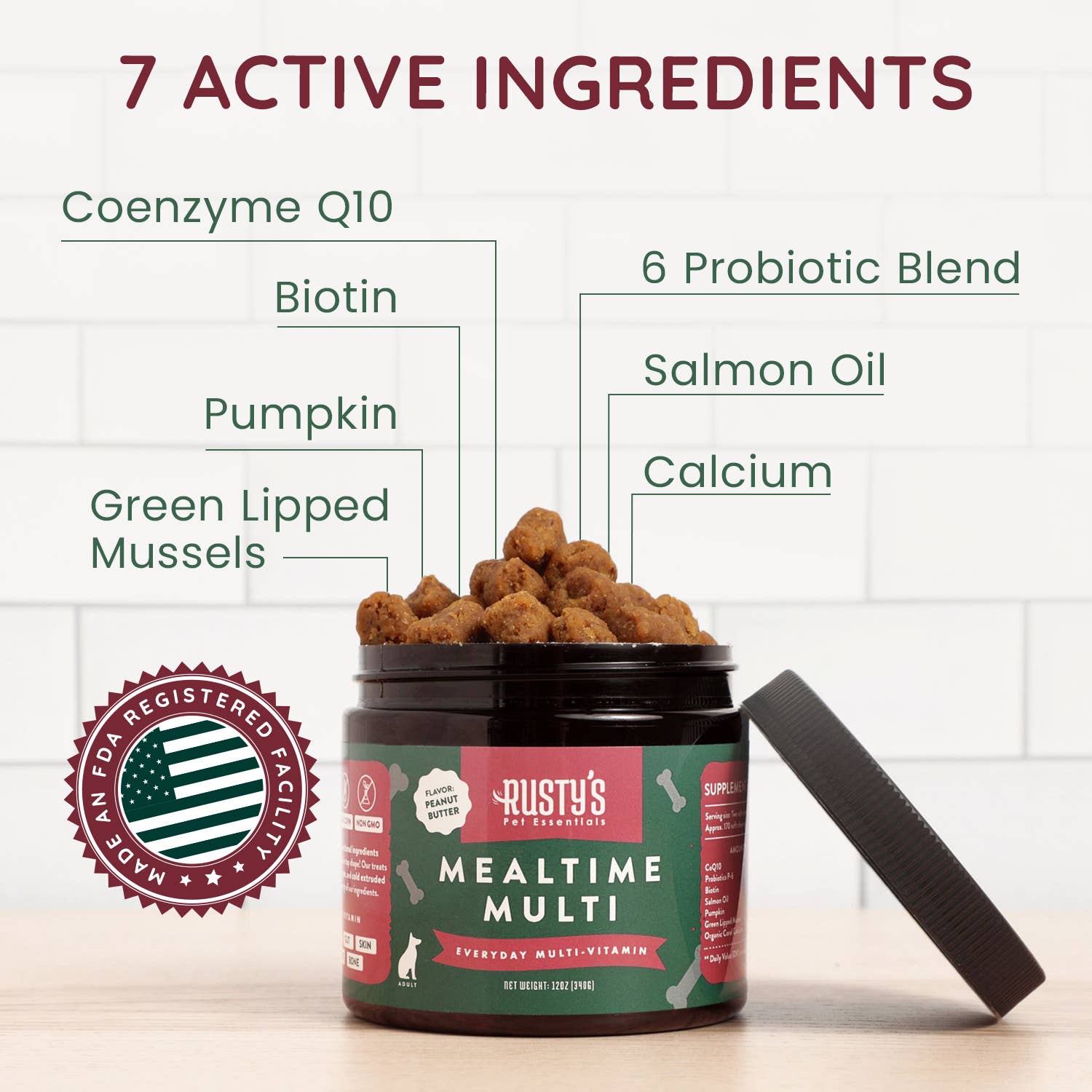 Rusty's Pet Essentials - Wholesale Pet Supplement - Dog - Mealtime Multi - Multivitamin6