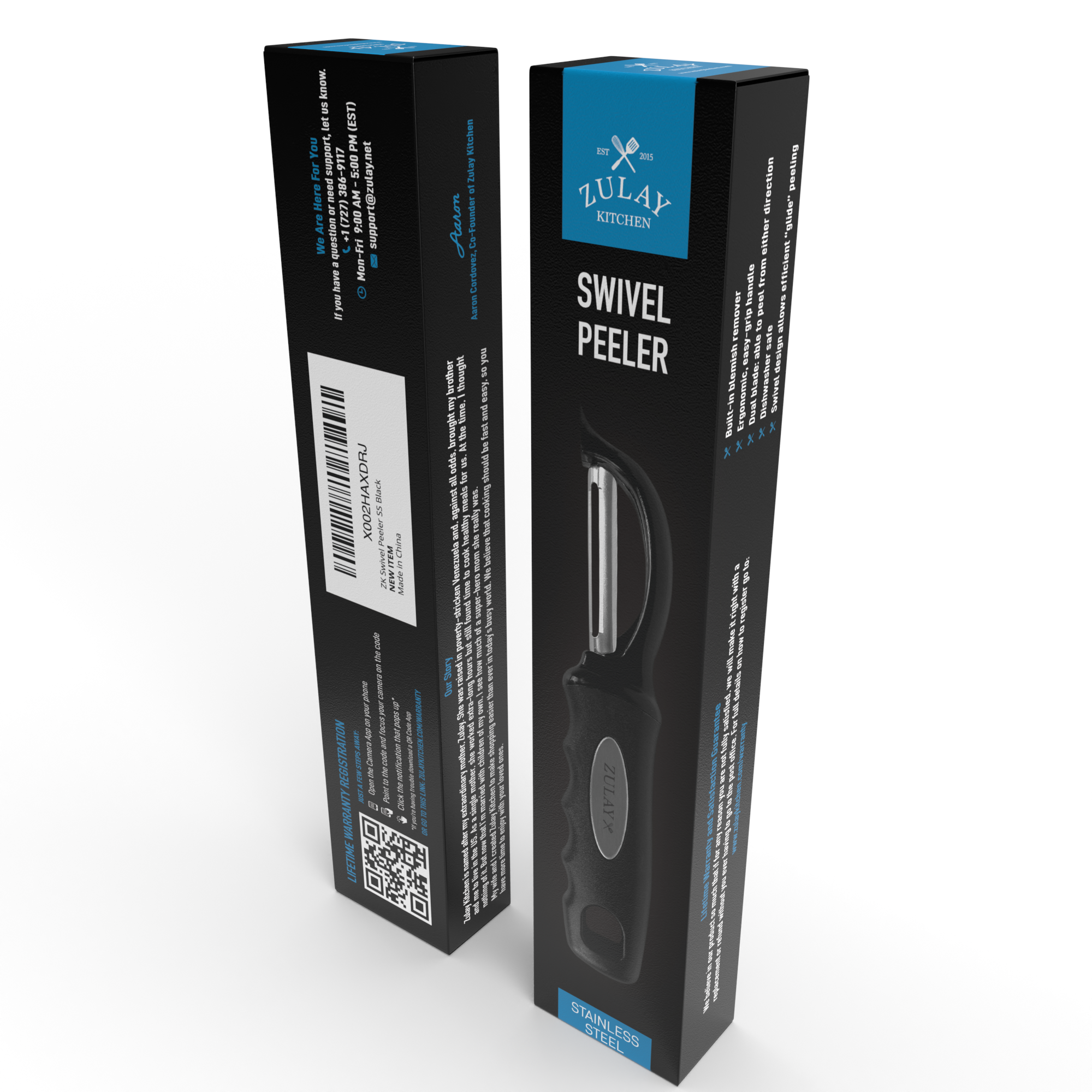 Zulay Kitchen - Wholesale Peeler - Stainless Steel Swivel Fruits & Vegetable Peeler22