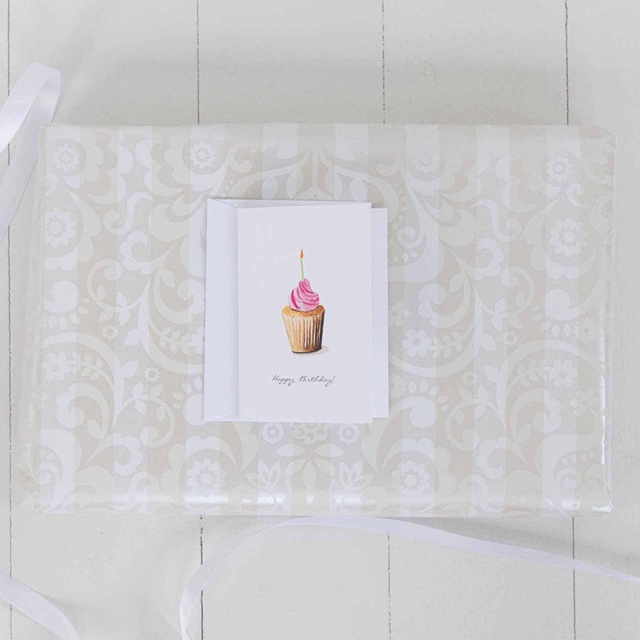 Finding Silver Pennies - Wholesale Birthday Card - Cupcake Mini Note Card | Birthday Enclosure Card2